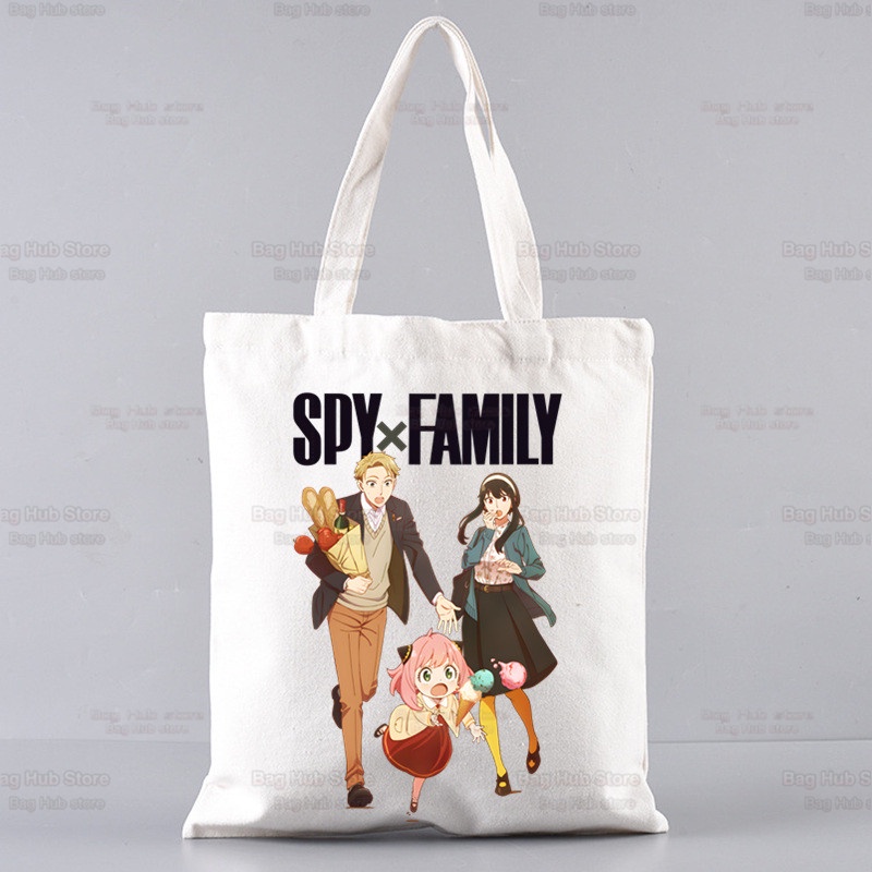anya-smug-kawaii-กระเป๋าช้อปปิ้ง-กระเป๋าสะพายไหล่-ผ้าแคนวาส-ลายการ์ตูนอนิเมะญี่ปุ่น-spy-x-family-ulzzang-eco-48eu