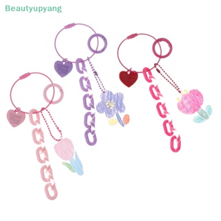[Beautyupyang] พวงกุญแจรถยนต์ จี้ดอกทิวลิปน่ารัก สร้างสรรค์ และใช้งานได้จริง สําหรับผู้หญิง