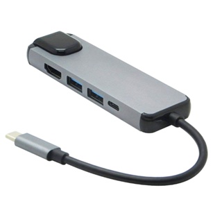 Rich2.br 5 in 1 อะแดปเตอร์ฮับชาร์จ USB 30 Type C เป็น 4K HDMI สําหรับ MacBook Pro