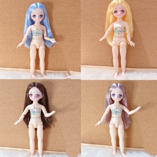 ใหม่ ตุ๊กตาอนิเมะ 1/6 BJD 20 ข้อต่อขยับได้ รูปใบหน้า 3D ตาเปล่า และรองเท้า DIY ของเล่น สําหรับเด็กผู้หญิง