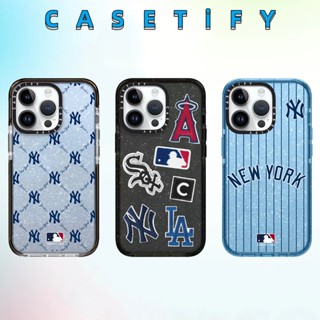 Casetify เคสโทรศัพท์มือถือแบบนิ่ม ลายแบรนด์แฟชั่น MLB สร้างสรรค์ สําหรับ IPhone 14 Pro Max 13 12 11 Pro Max