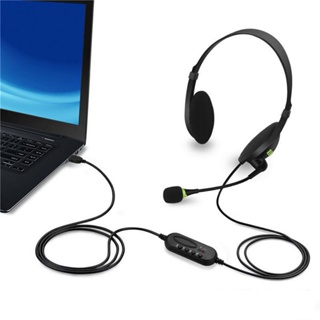 Rich2.br ชุดหูฟัง แบบมีสาย พร้อมไมโครโฟน HD สําหรับ PC แล็ปท็อป คอมพิวเตอร์