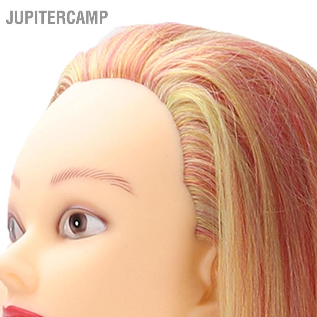 jupitercamp-หัวนางแบบผมสังเคราะห์อุณหภูมิสูงน้ำหนักเบารุ่นฝึกทำผมแบบพกพา