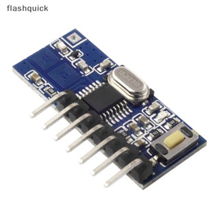 Flashquick โมดูลรับสัญญาณ 433.92MHz ซูเปอร์ฮีตเตอร์โอดีน พร้อมโมดูลถอดรหัสไร้สาย รีโมตคอนโทรล 1527 รหัสการเรียนรู้ Nice