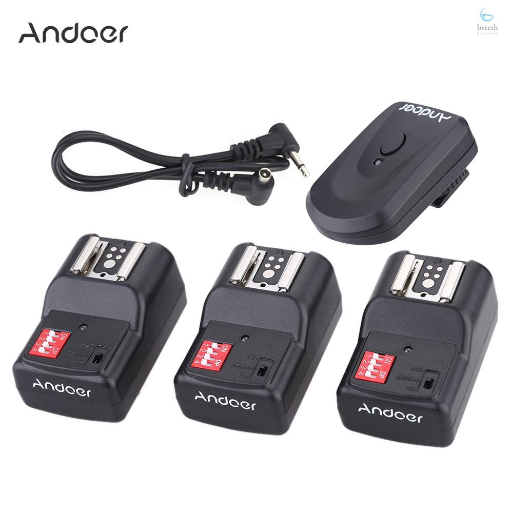 andoer-16-channel-wireless-remote-flash-trigger-set-1-transmitter-3-receivers-1-sync-cord-for-pentax-olympus-sigma-sunpak-vivitar-neewer-youngnuo-speedlite