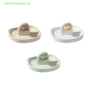 Aaairspecial ชั้นวางฝาหม้อ ไม้พาย สีขาว สีเหลือง สีเขียวอ่อน ปลอดภัย