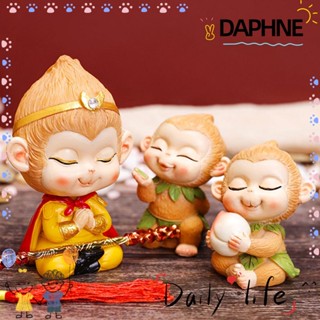 Daphne รูปปั้นเรซิ่น รูปลิง สําหรับตกแต่งบ้าน ภายในรถยนต์ ห้องนั่งเล่น