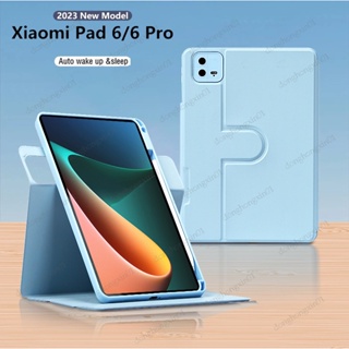 เคสแท็บเล็ต หมุนได้ 360 องศา พร้อมช่องใส่ปากกา สําหรับ Xiaomi Mi Pad 5 6 Pro MiPad 6 5 Pro 11 นิ้ว Xiaomi