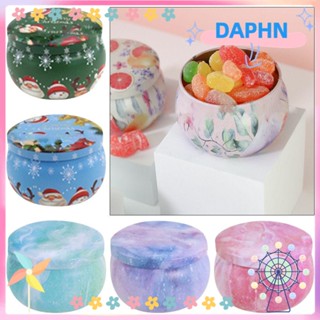 DAPHS ขวดโหลอลูมิเนียมดีบุก แบบรีฟิล สําหรับใส่เทียนครีมบาล์ม จํานวน 2 ชิ้น