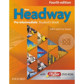 (Arnplern) : หนังสือ New Headway 4th ED Pre-Intermediate : Students Book +DVD (P)