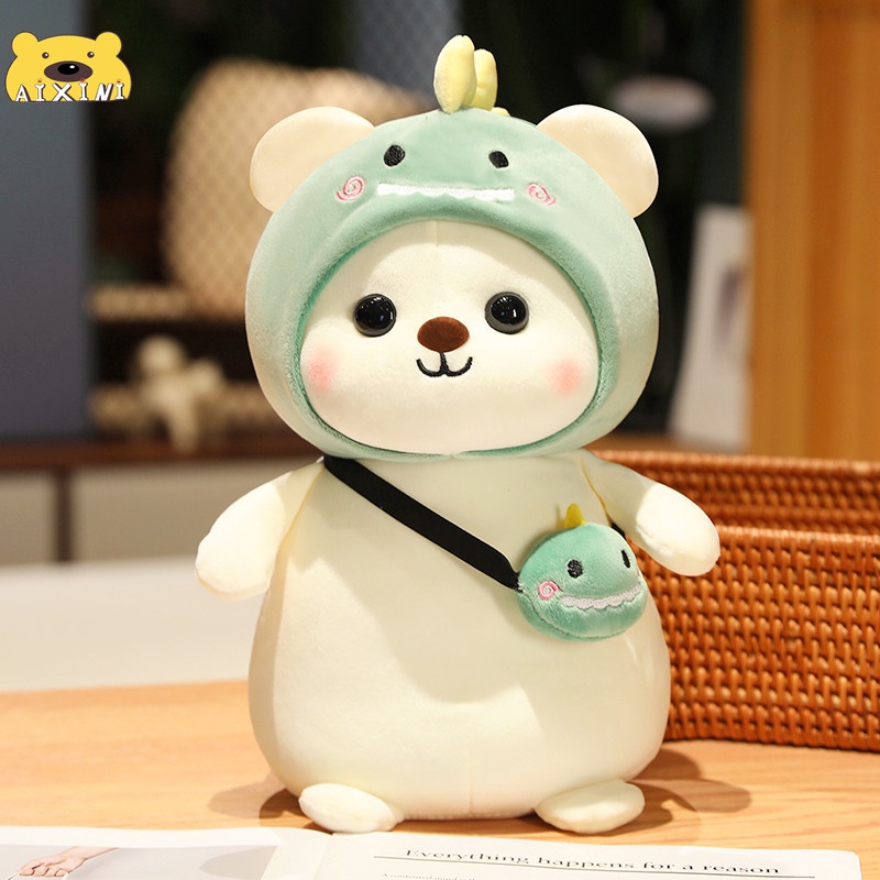 หมอนตุ๊กตานุ่ม-รูปการ์ตูนหมี-และไดโนเสาร์น่ารัก-ขนาด-30-ซม-40-ซม-เหมาะกับเป็นของขวัญ-ของเล่นสําหรับเด็กผู้หญิง