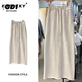 EOENKKY  กระโปรง กระโปรงยีนส์ กระโปรงกางเกง 2023 NEW Style 080112 ทันสมัย High quality สวยงาม สไตล์เกาหลี A23M0AW 36Z230909