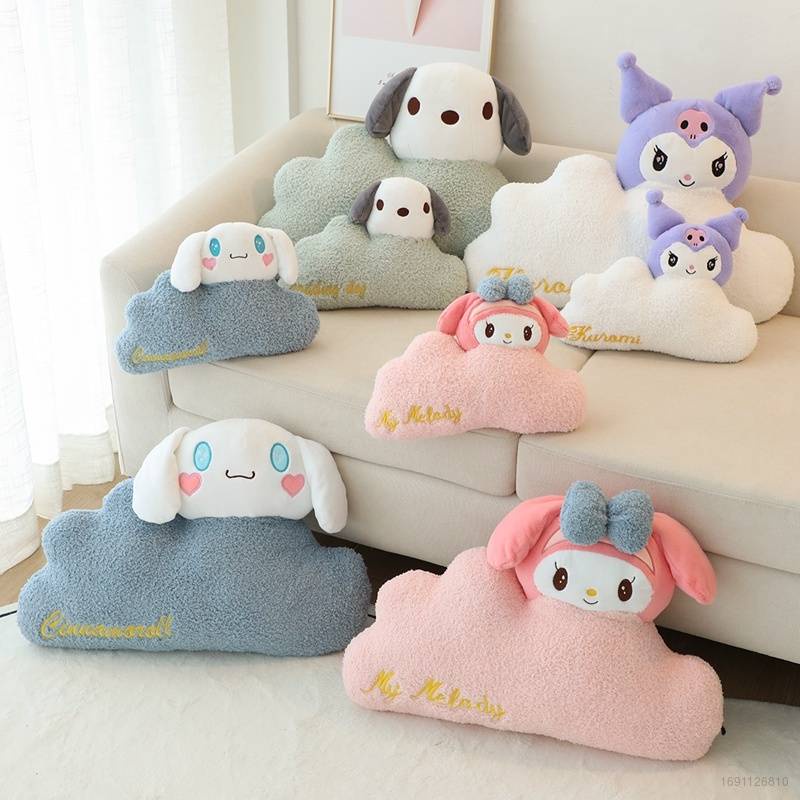 23-sanrio-melody-kuromi-หมอนตุ๊กตา-หมอนรองคอ-หมอนรองคอ-หมอนตุ๊กตา-ของเล่นสากล-รองรับเอว-ตกแต่งบ้าน