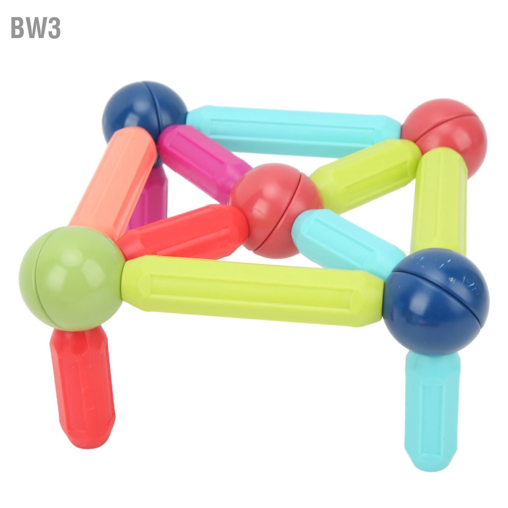 bw3-แท่งแม่เหล็กของเล่นสีต่างๆรูปร่างประกอบแม่เหล็กของเล่นเพื่อการศึกษาได้อย่างอิสระ