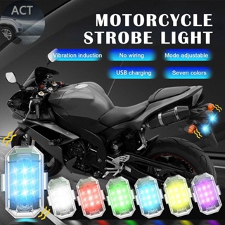 ไฟกระพริบ LED 7 สี ไม่มีรีโมตคอนโทรล สําหรับตกแต่งรถยนต์ รถจักรยานยนต์