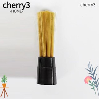 Cherry3 กาแฟ|แปรงทําความสะอาด Pappus PP+PET แปรงเอสเพรสโซ่ สองหัว สีดํา เรียบง่าย สําหรับบ้าน ห้องครัว