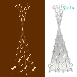 Blala Bone Bubble Spotty Line แผ่นแม่แบบโลหะ ตัดลาย สําหรับตกแต่งอัลบั้ม การ์ด DIY