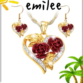 EMILEE สร้อยคอ พร้อมจี้รูปหัวใจ สร้างสรรค์ เหมาะกับวันวาเลนไทน์