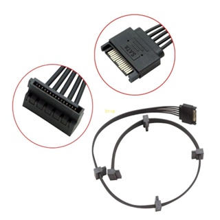 Btsg สายเคเบิลฮาร์ดดิสก์พาวเวอร์ซัพพลาย 15Pin Splitter 1 to 3 4 5