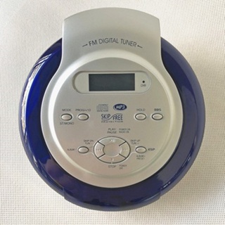 Audiophase เครื่องเล่นแผ่น CD walkman รองรับแผ่น MP3 พร้อมชุดหูฟัง เล่นเพลง หน้าจอ LCD เอาท์พุตเสียง วิทยุ FM กันกระแทก