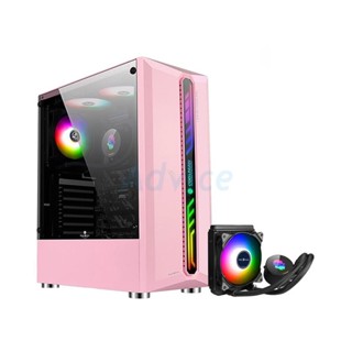 ATX CASE (NP) TSUNAMI COOLMAN 190-1 LIQUID COMBO ABLAZE (PINK)