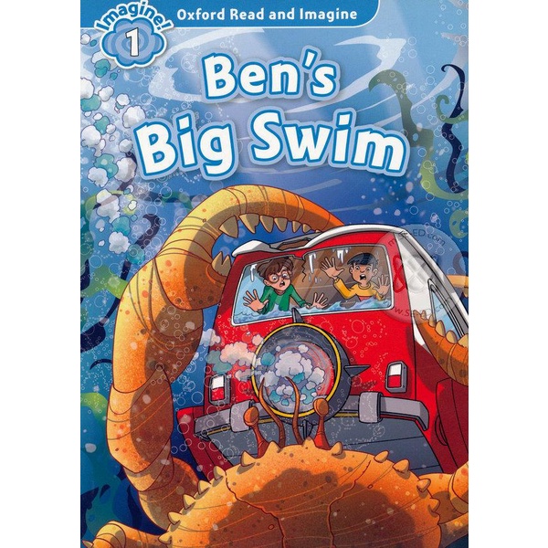 bundanjai-หนังสือเรียนภาษาอังกฤษ-oxford-oxford-read-and-imagine-1-bens-big-swim-p