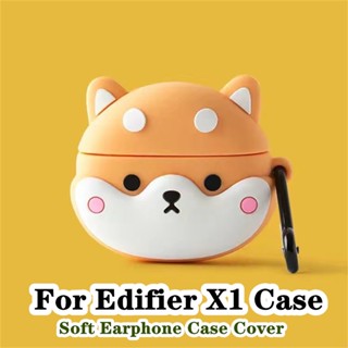 【จัดส่งด่วน】เคสหูฟัง แบบนิ่ม ลายการ์ตูนชิบะอินุ สําหรับ Edifier X1 X1