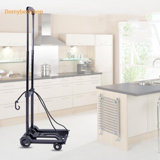 [Domybestshop.th] รถเข็นสินค้า พับได้ กันลื่น น้ําหนักเบา ปรับได้ สําหรับชั้นบน
