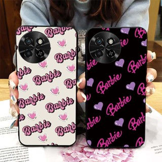 เคสโทรศัพท์มือถือ TPU นิ่ม กันรอยขีดข่วน กันฝุ่น พิมพ์ลายบาร์บี้ สีชมพู สไตล์เรโทร สําหรับ ITEL S23