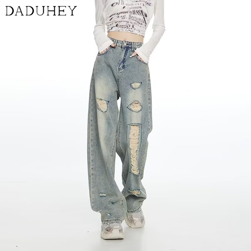 daduhey-womens-new-korean-style-high-waist-slimming-ins-slimming-holes-fashion-jeans-casual-pants