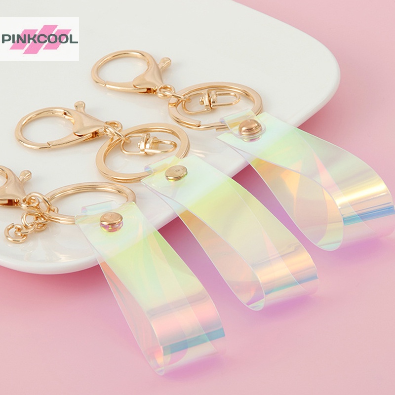 pinkcool-พวงกุญแจ-จี้เลเซอร์น่ารัก-พร้อมสายคล้อง-หรูหรา-สําหรับผู้หญิง-ขายดี