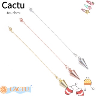 Cactu จี้ลูกตุ้มโลหะ ทองแดง รูปเครื่องราง Reiki สีทอง สีเงิน สไตล์โบราณ สําหรับของขวัญ