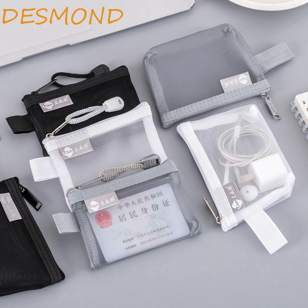 desmond-กระเป๋าใส่เหรียญ-ขนาดเล็ก-นักเรียน-บัตรเครดิต-บัตรประจําตัว-หูฟัง-เครื่องเขียน-กระเป๋ากุญแจ-กระเป๋าจัดเก็บ