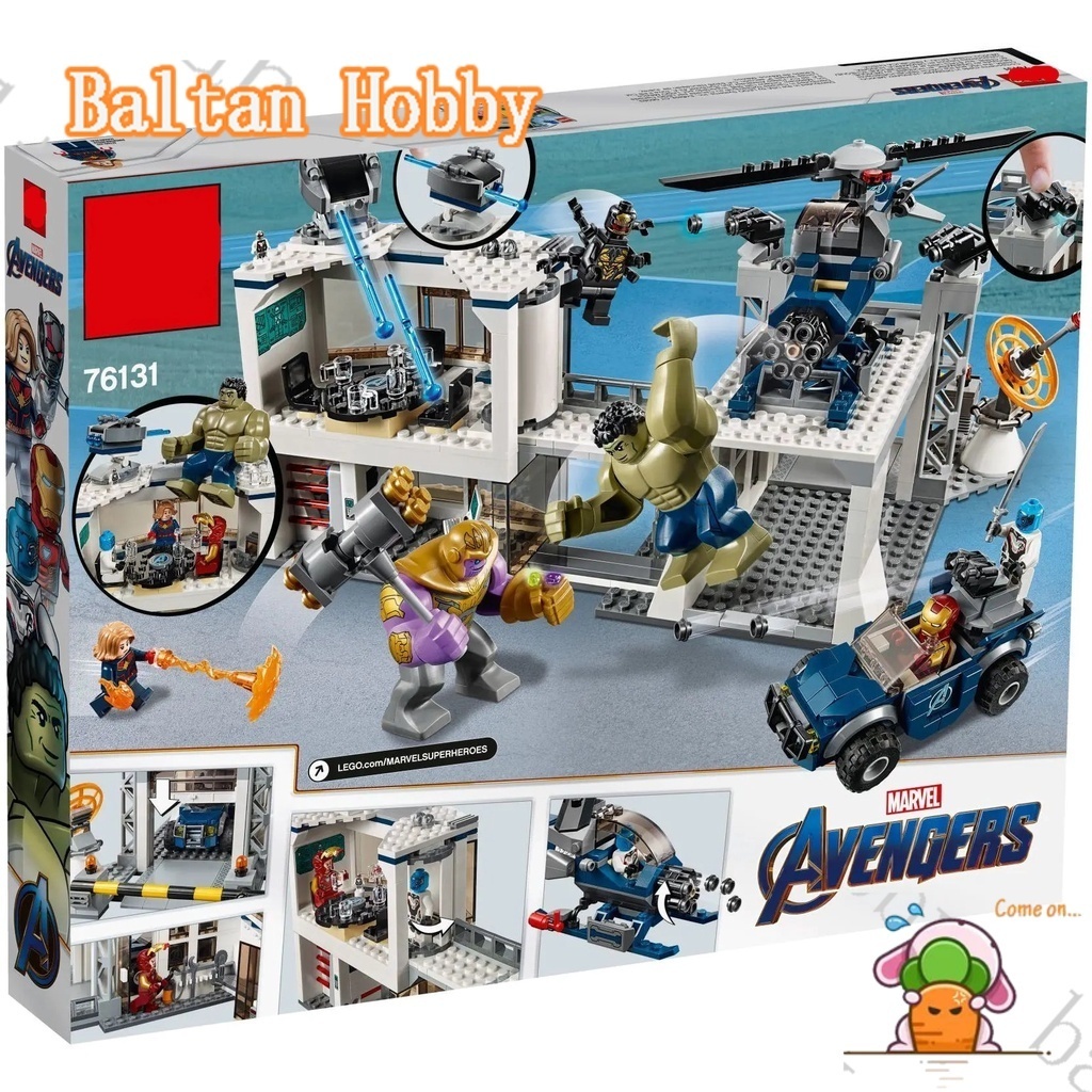 baltan-toy-bh1-บล็อกตัวต่อ-รูปซุปเปอร์ฮีโร่-the-avengers-compound-battle-76131-07123-11262-ของเล่นสําหรับเด็กผู้ชาย-es1