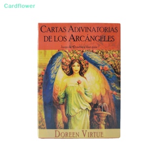 &lt;Cardflower&gt; ใหม่ ไพ่ทาโรต์สเปน ไพ่ทาโรต์ Archangel Oracle ไพ่ทาโรต์ เกมกระดานโต๊ะ ไพ่ทาโรต์โชคลาภ เกมตาราง ลดราคา