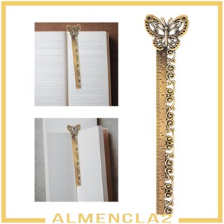 [Almencla2] ไม้บรรทัดโลหะ อัลลอย ที่คั่นหนังสือ แม่แบบ ไม้บรรทัด คัทเอาท์ อ่านโน้ต ป้ายตัวเลข ตกแต่ง ที่คั่นหนังสือ คลิปหน้า สําหรับนักเขียน ผู้หญิง