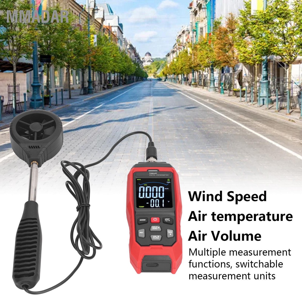 mmadar-เครื่องวัดความเร็วลมดิจิตอลแบบพกพา-handheld-air-flow-velocity-tester-เครื่องวัดความเร็วลมเครื่องวัดความเร็วลม