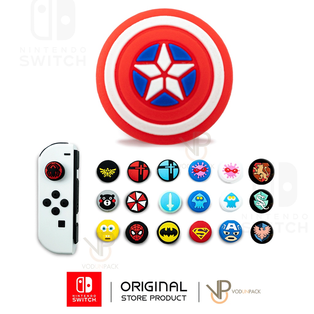 ภาพหน้าปกสินค้าปุ่มยาง / จุกยาง / ซิลิโคน Joy Con Nintendo Switch / Nintendo Switch Lite