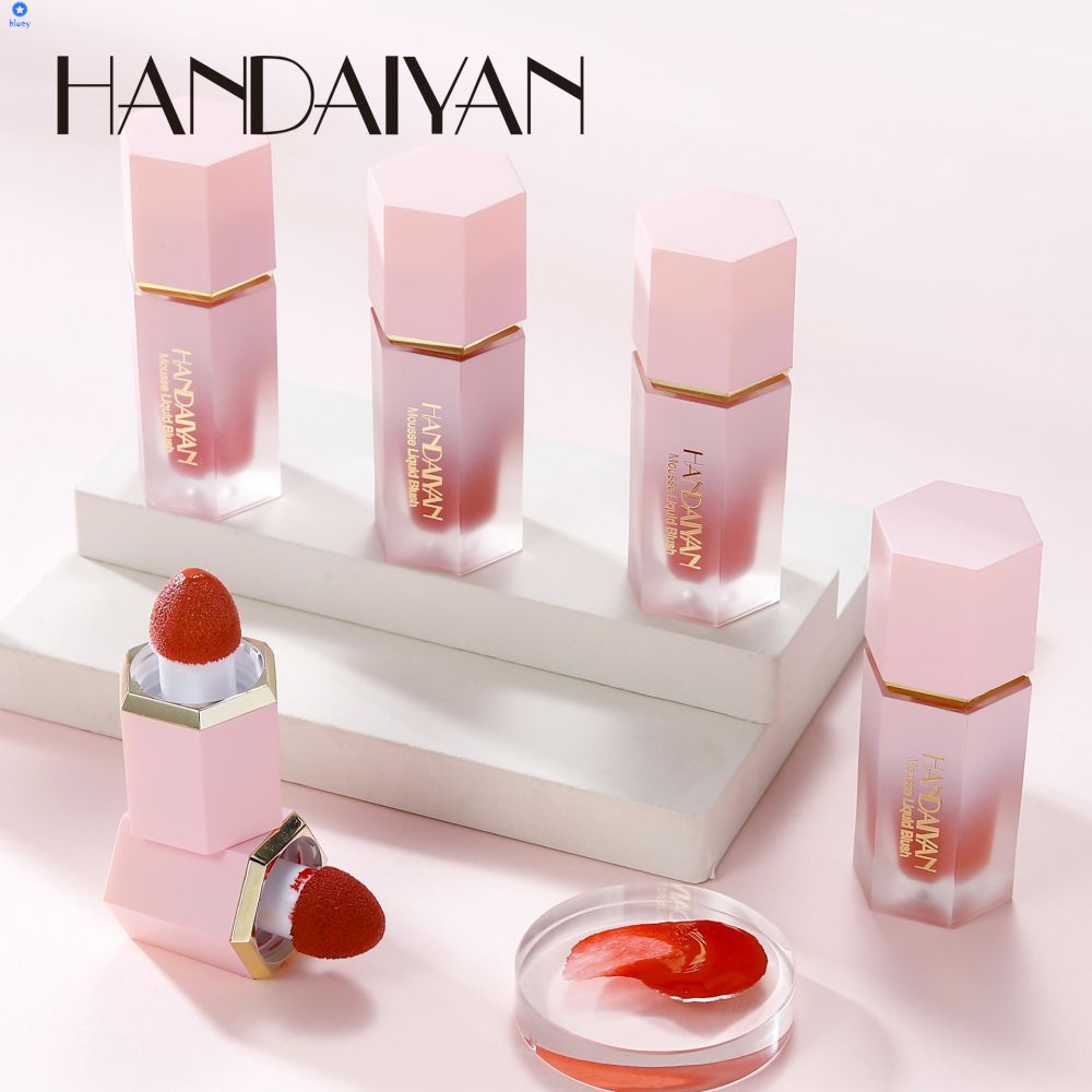 handaiyan-บลัชออน-เนื้อครีม-rouge-blush-บลัช-ลิควิด-ครีมเนเชอรัล-สมูท-แก้มบลัชเชอร์-pigmented-face-blusher-creamy-lasting-make-up-tool-bluey