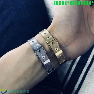 Anemone สายนาฬิกาข้อมือ ตาข่าย เทรนด์สร้างสรรค์ บุคลิกภาพ กําไลสตรีท สวม ฮิปฮอป สไตล์เกาหลี สร้อยข้อมือ