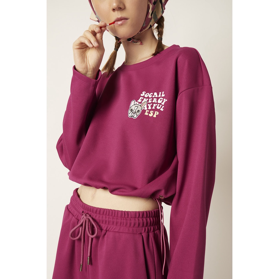 esp-เสื้อนิตลายเฟรนช์ชี่-ผู้หญิง-long-sleeve-waist-drawstring-knit-top-5921