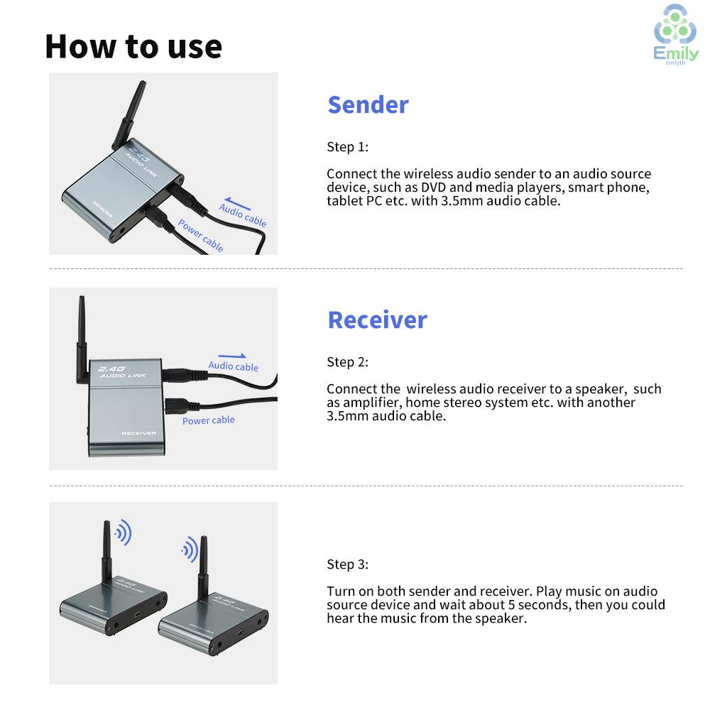 มาใหม่-อะแดปเตอร์รับส่งสัญญาณเสียงสเตอริโอดิจิทัลไร้สาย-2-4g-สําหรับระบบเสียง-hifi-19