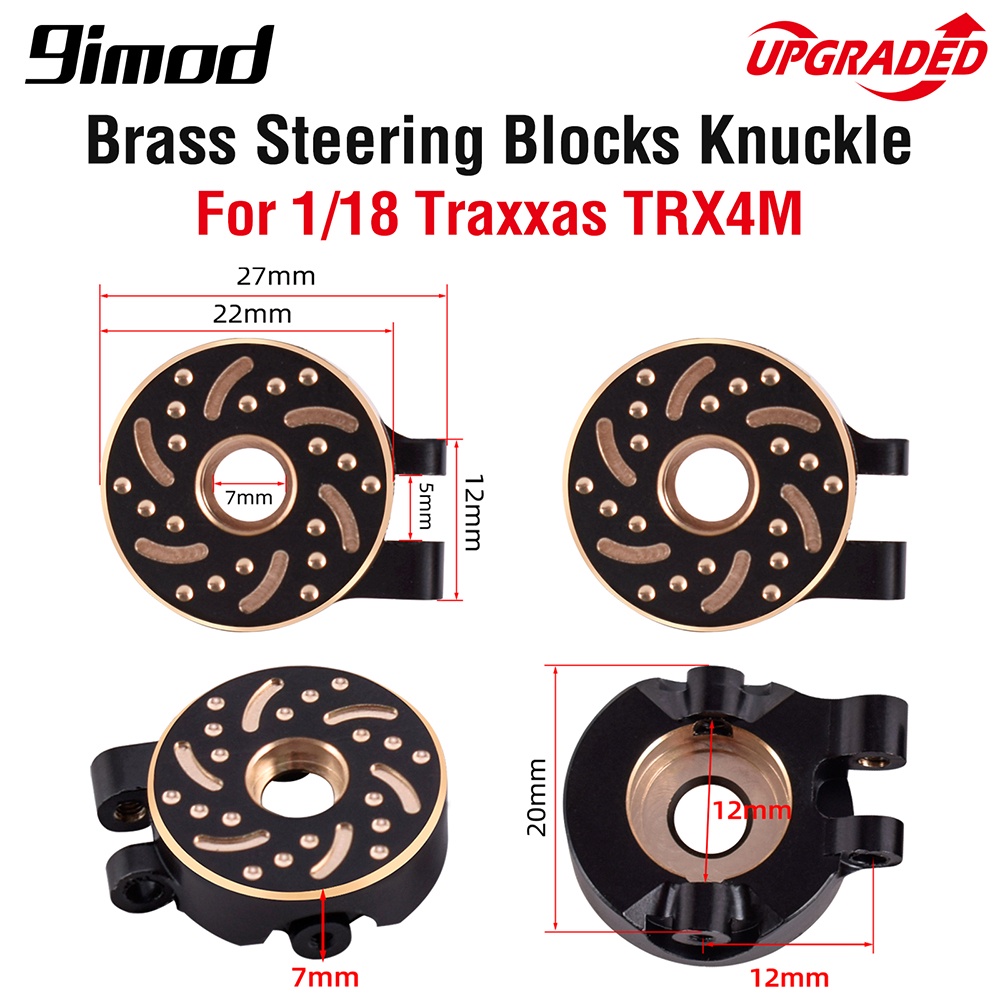 traxxas-9imod-บล็อกพวงมาลัย-ทองเหลือง-สําหรับรถไต่หินบังคับ-trx4m-1-18