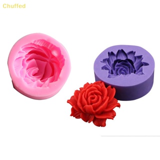 Chuffed&gt; แม่พิมพ์ซิลิโคน รูปดอกกุหลาบ 3D สําหรับทําเค้ก ช็อคโกแลต น้ําตาลปั้น ฟองดองท์ DIY