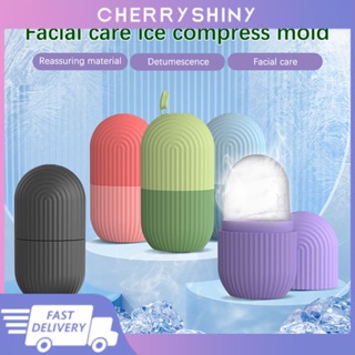 Ice Face Roller Ice Pack Skin Care Beauty Tool ซิลิโคนถาดน้ำแข็งแม่พิมพ์น้ำแข็งลูกกลิ้งนวดหน้าผลิตภัณฑ์ดูแลผิวหน้า