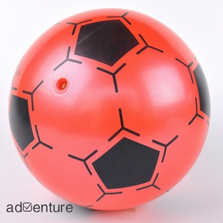 Adven ลูกฟุตบอลเป่าลม PVC รูปฟุตบอล ขนาด 9 นิ้ว สุ่มสี สําหรับเด็ก
