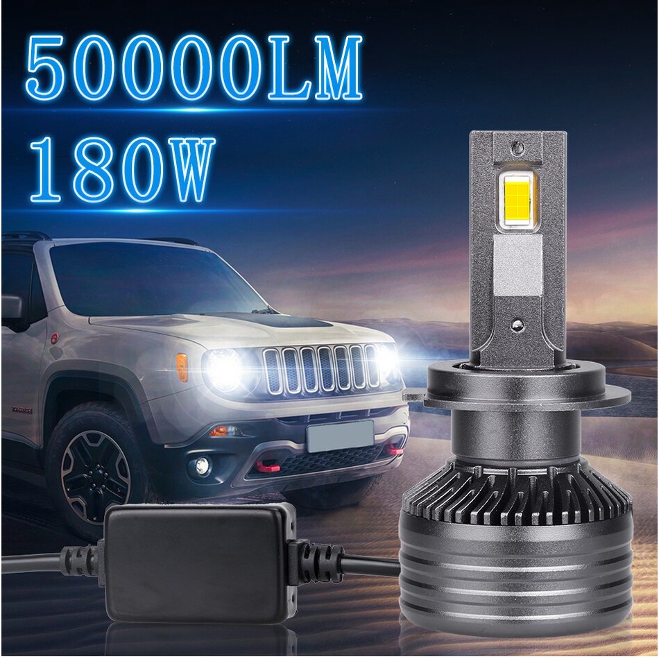 ไฟหน้ารถยนต์ Led H7 H11 Canbus 6000K 180W 50000LM H4 สว่างมาก สําหรับ ...
