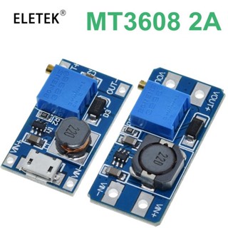 Mt3608 DC-DC โมดูลบูสท์ ปรับได้ 2A DC DC Boost Step Up Converter Module 2V-24V To 5V 9V 12V 28V Power Module Booster