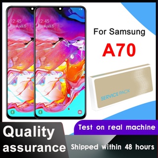 Oled / Super AMOLED หน้าจอแสดงผล LCD สําหรับ Samsung Galaxy A70 LCD A705 A705F SM-A705MN