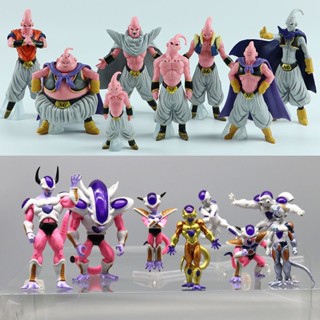 โมเดลฟิกเกอร์ Dragon Ball Z Anime Freeza Majin Buu ของเล่นสําหรับเด็ก 8 ชิ้น ต่อชุด